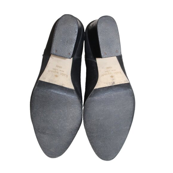 Kate Spade Black Leather Bootie Pebbled Leather Ankle Boot Womens Size 8.5 M - Picture 3 of 10